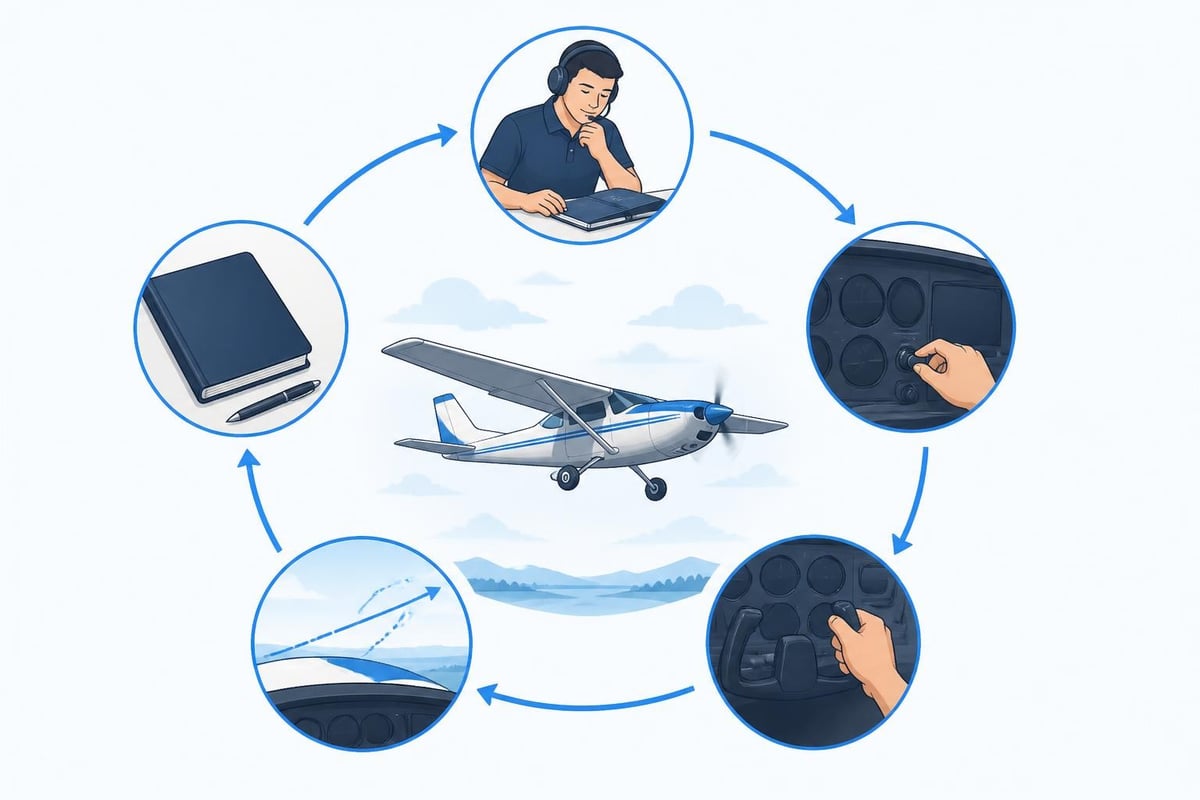 Flight maneuver practice workflow