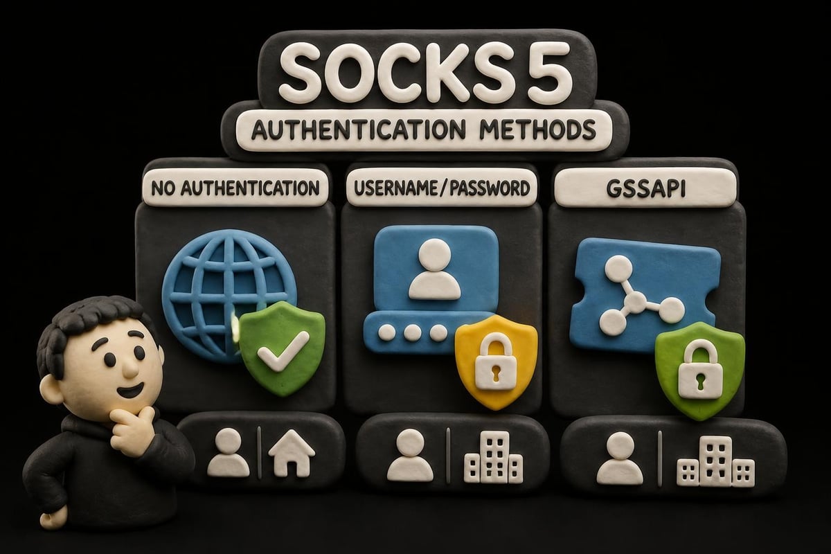 SOCKS5 authentication methods