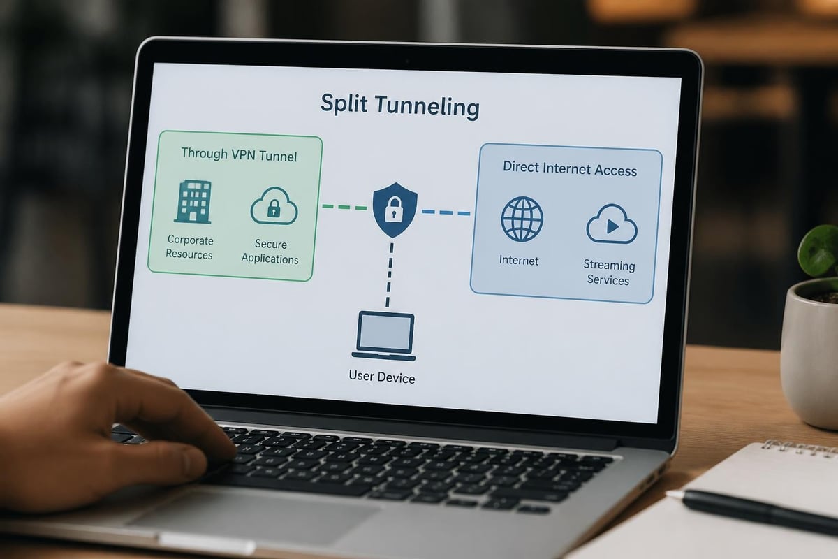 VPN split tunneling configuration