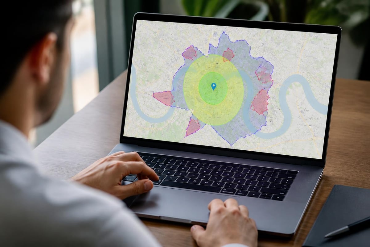 Geographic targeting layers in local PPC