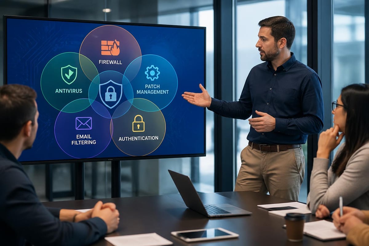 Layered cybersecurity defense strategy