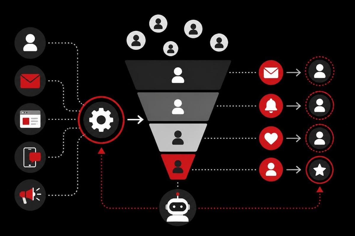Campaign funnel automation