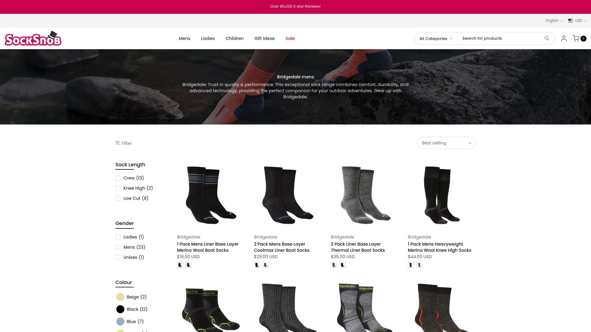 Top 7 Wool Socks UK Picks for Comfort and Warmth 2025 - Bridgedale Merino Hiker Socks