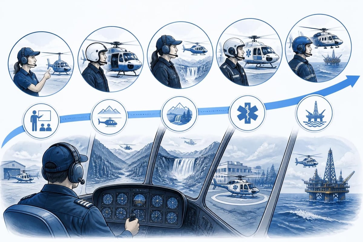 Post-licence helicopter career path