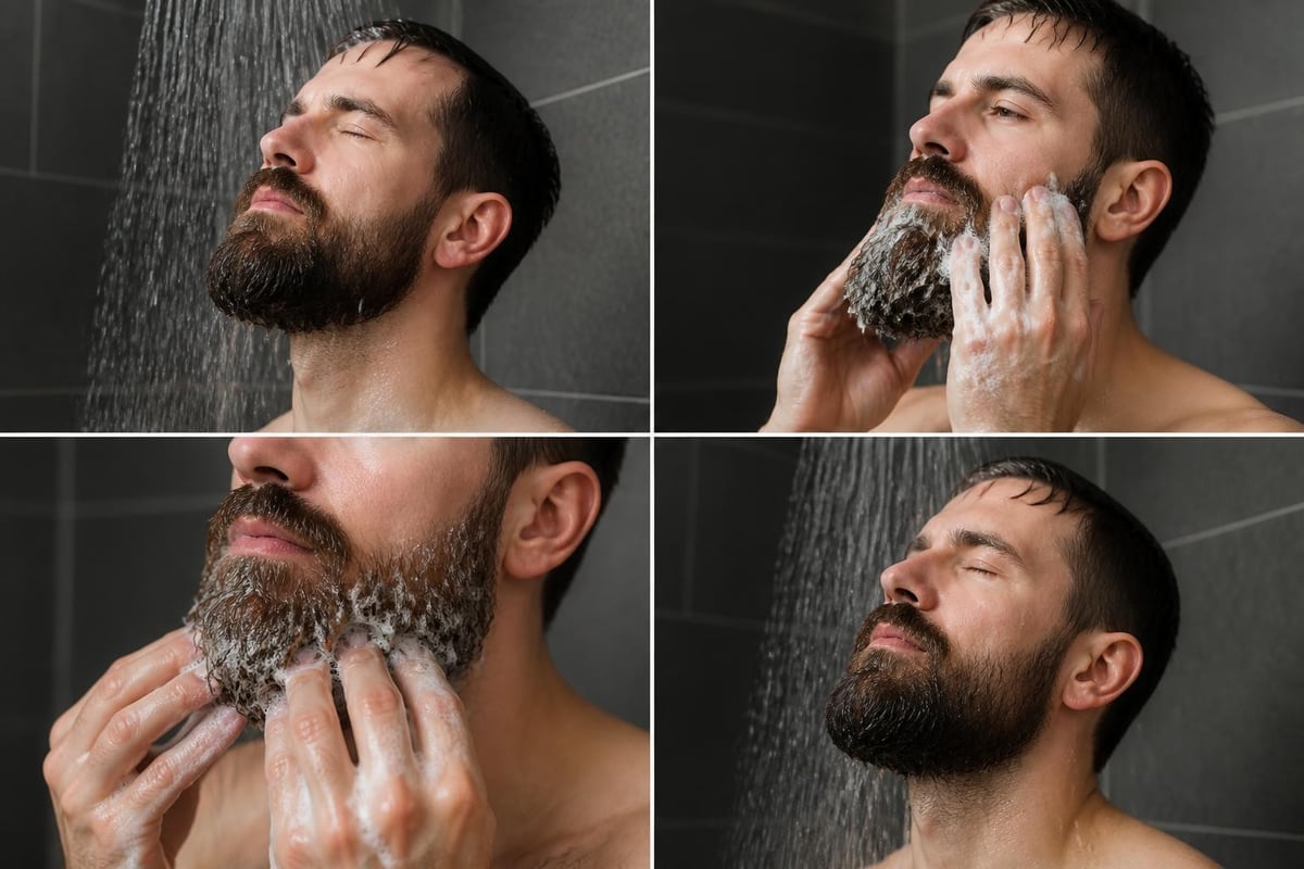 Beard washing technique