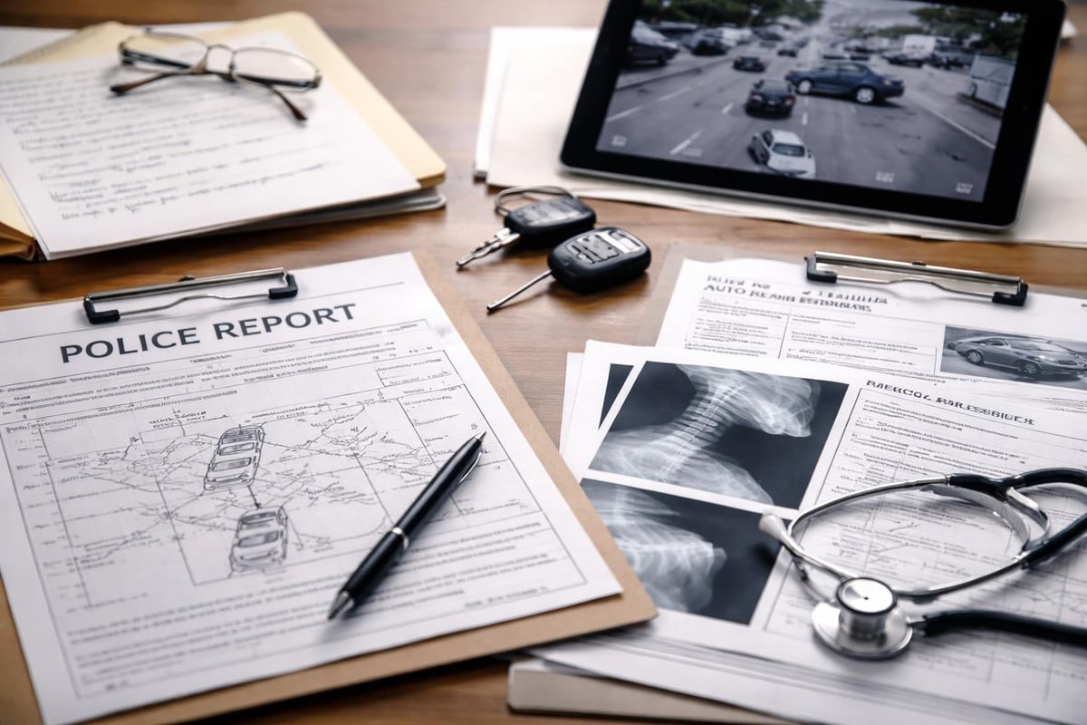 Evidence documentation for collision claims