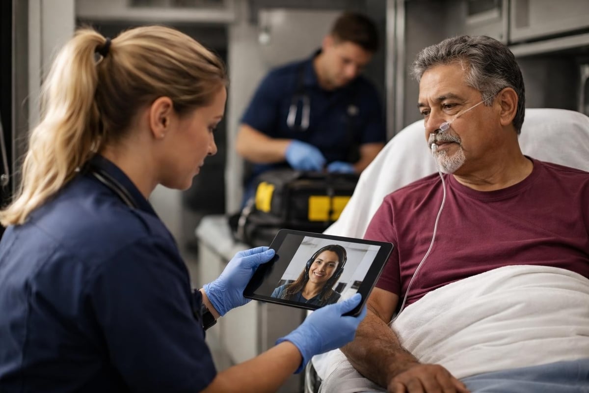 EMS video interpreter use