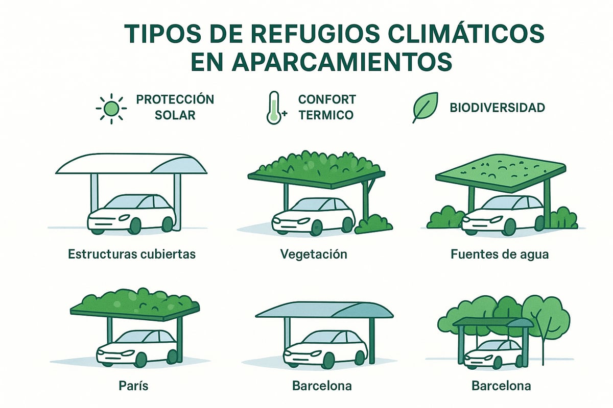 ¿Qué son los Refugios Climáticos en Aparcamientos?