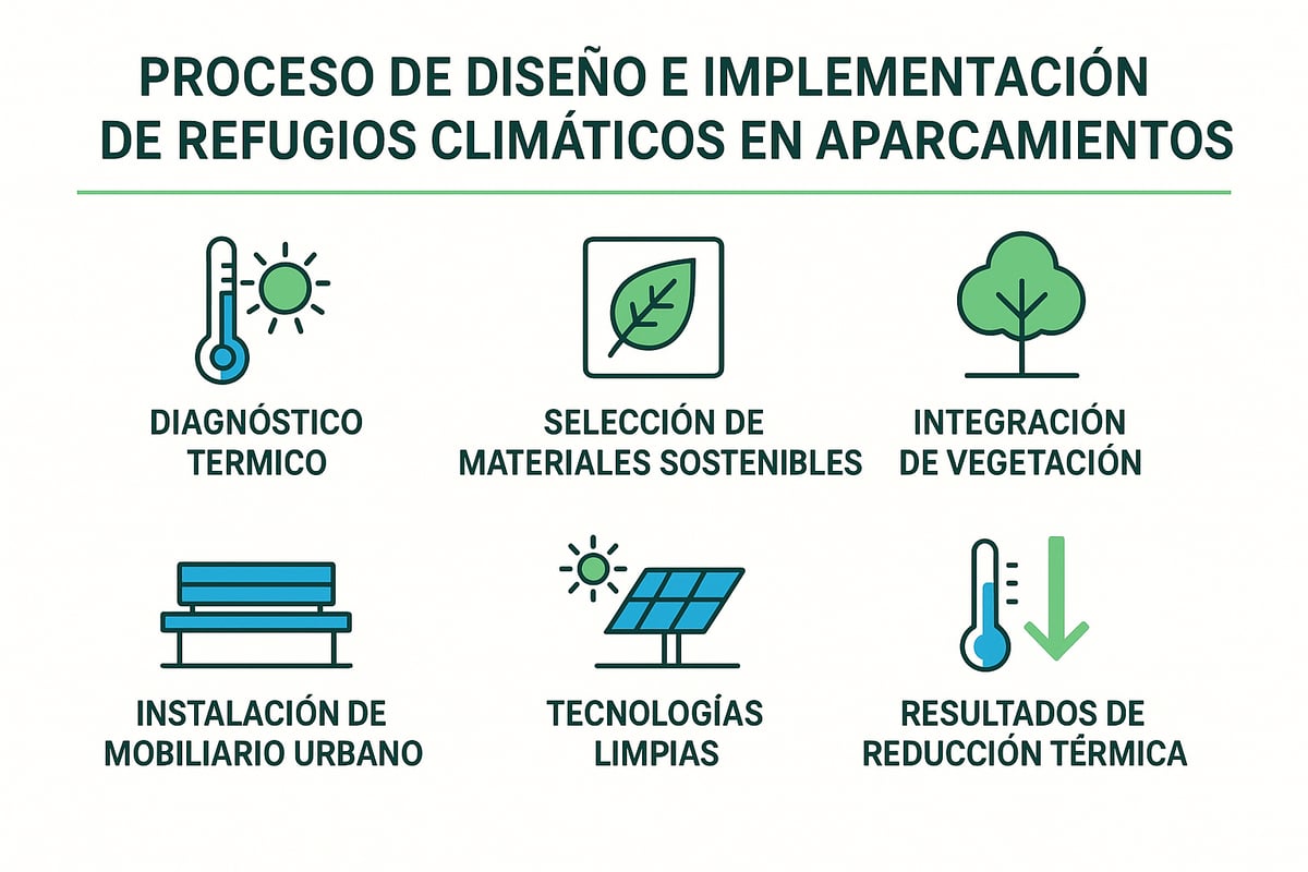 Diseño e Implementación de Refugios Climáticos en Aparcamientos: Guía Paso a Paso