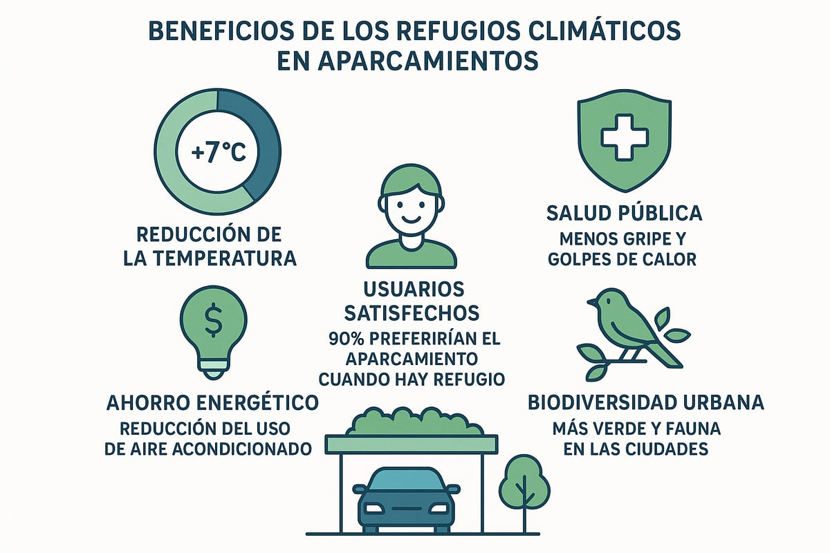 Beneficios de los Refugios Climáticos en Aparcamientos