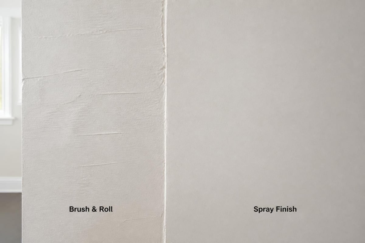 Spray painting technique comparison