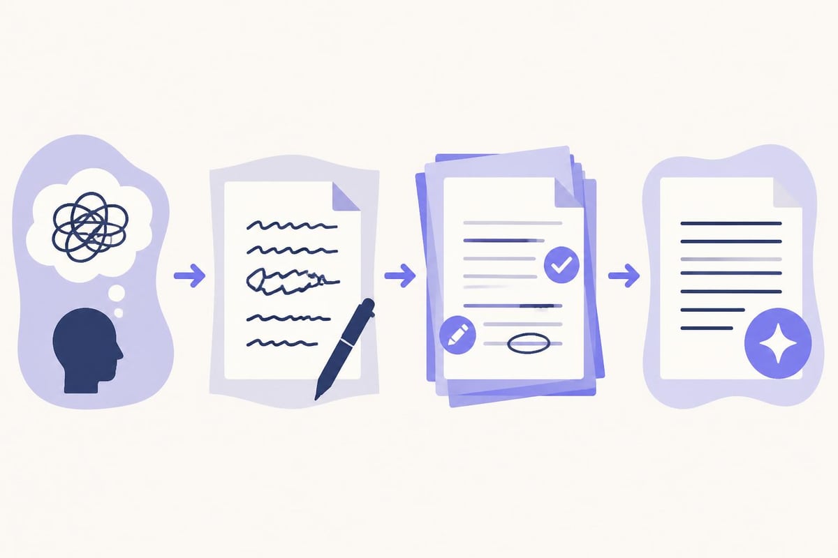 Writing progression stages