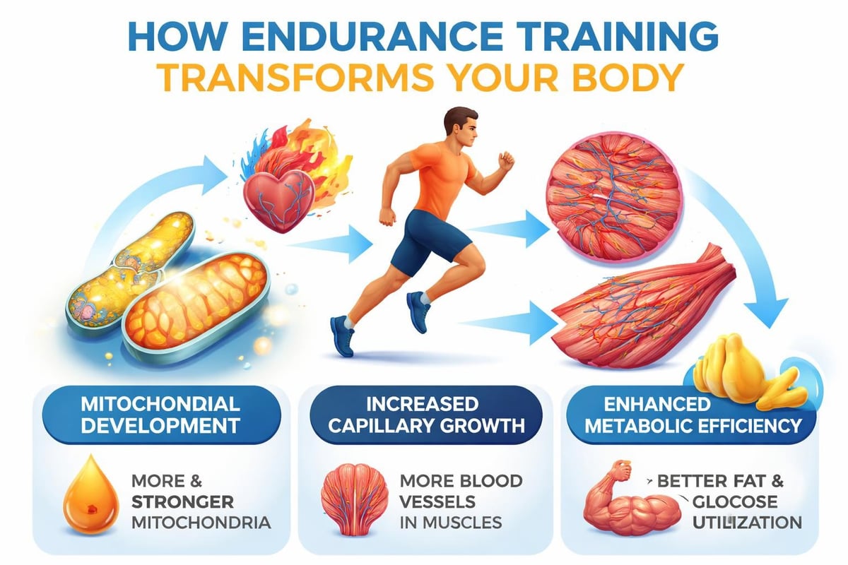 Endurance training physiological adaptations
