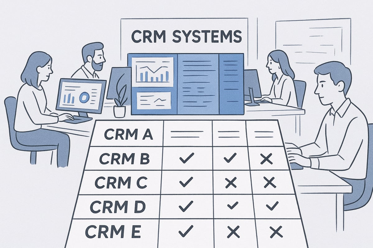 CRM-Auswahl: Die besten Systeme für Dienstleister 2025