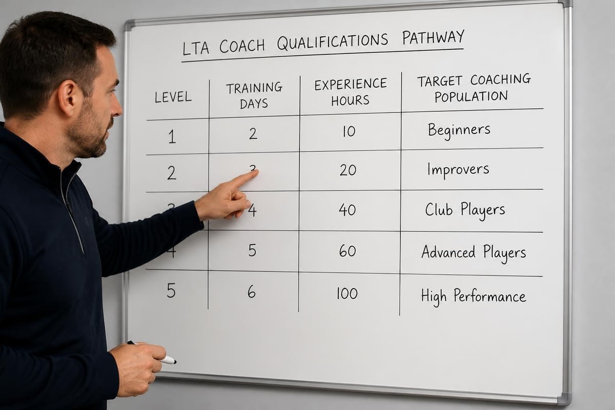 LTA coaching certification levels