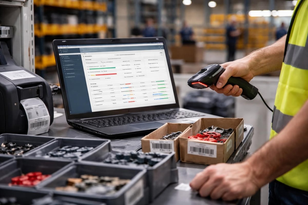 Technology workflow for kitting inventory management