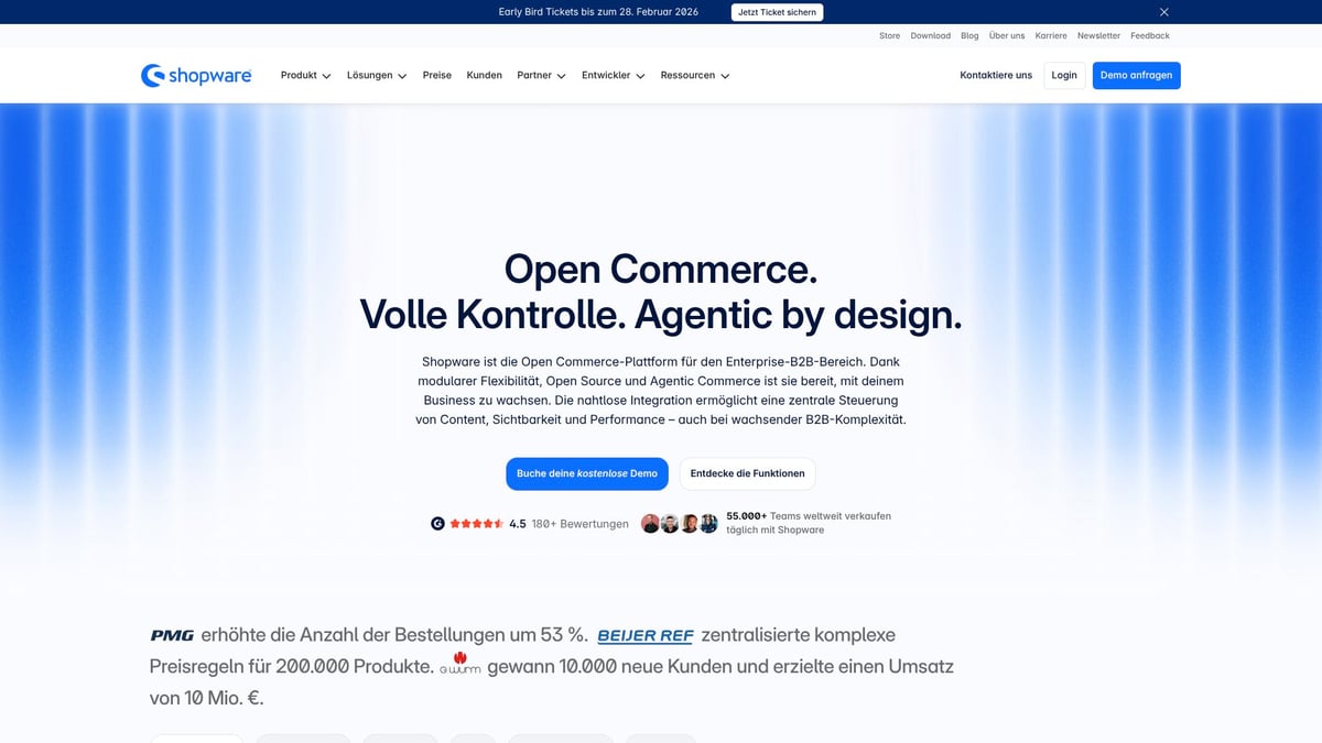 9 Innovative Ecommerce Lösungen für Mehr Umsatz 2026 - Shopware 6 – Flexibles Open-Source-Shopsystem