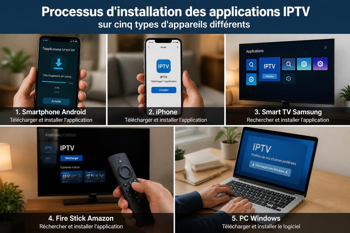 Installation multi-appareils IPTV