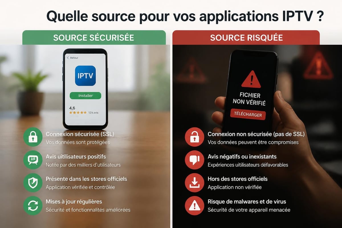Sécurité téléchargement IPTV