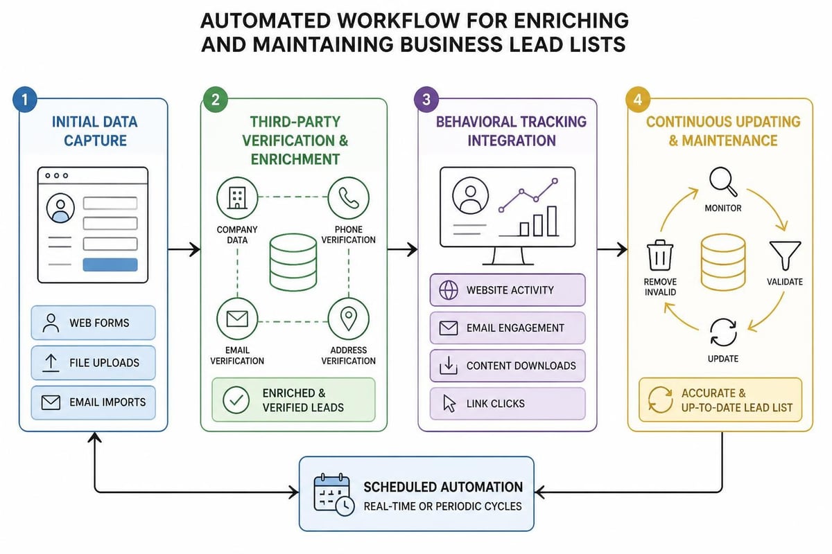 Lead data enrichment process