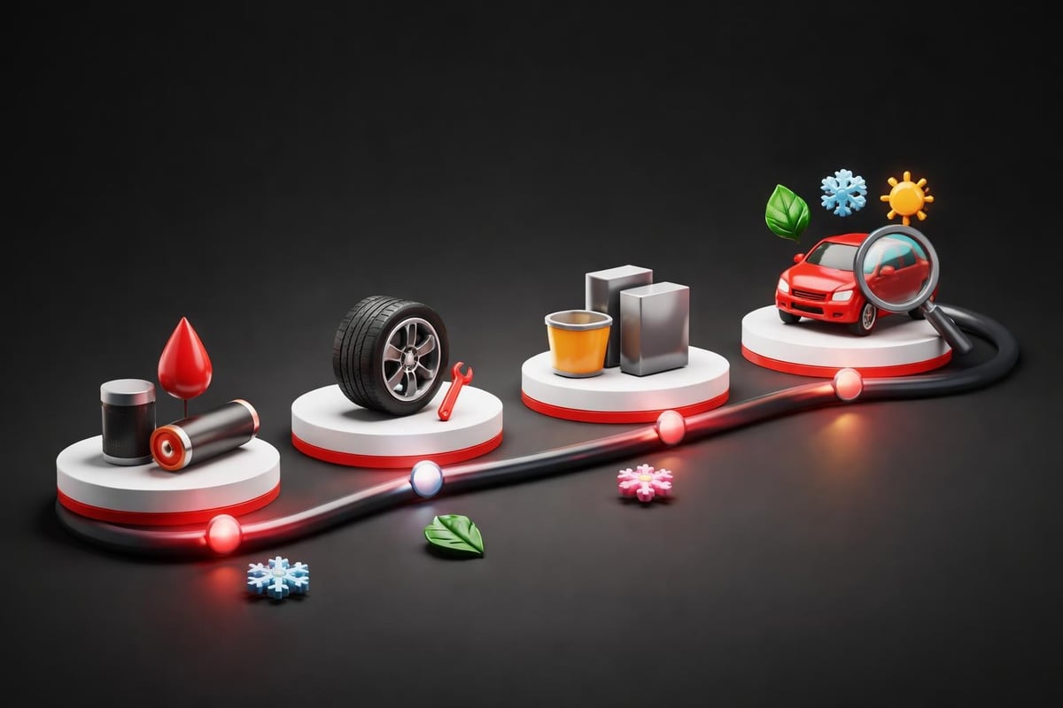 Routine maintenance schedule breakdown