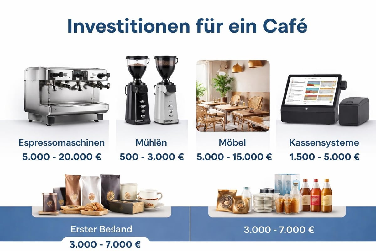 Kaffeebar Ausstattungsinvestitionen