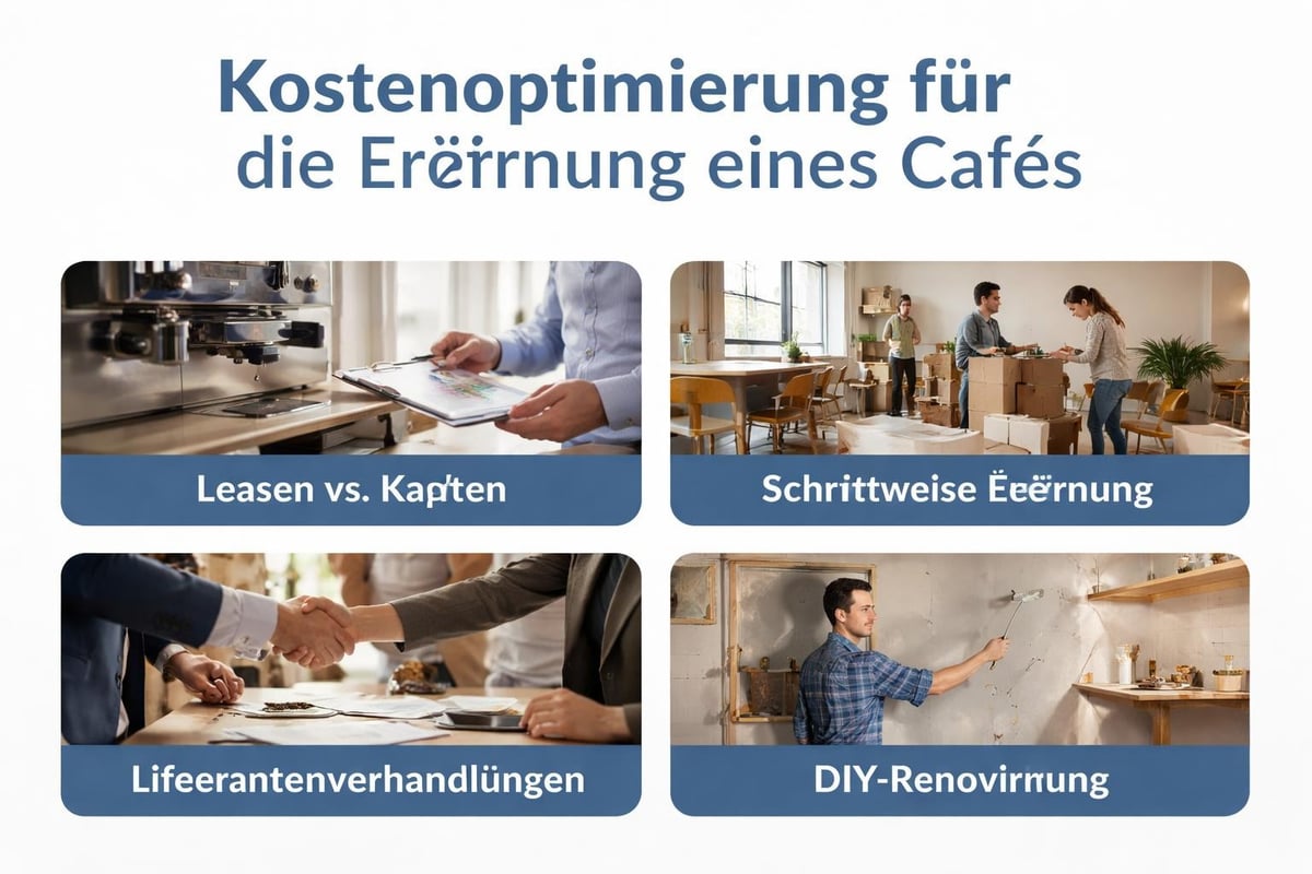Kostensparstrategien Kaffee eröffnen