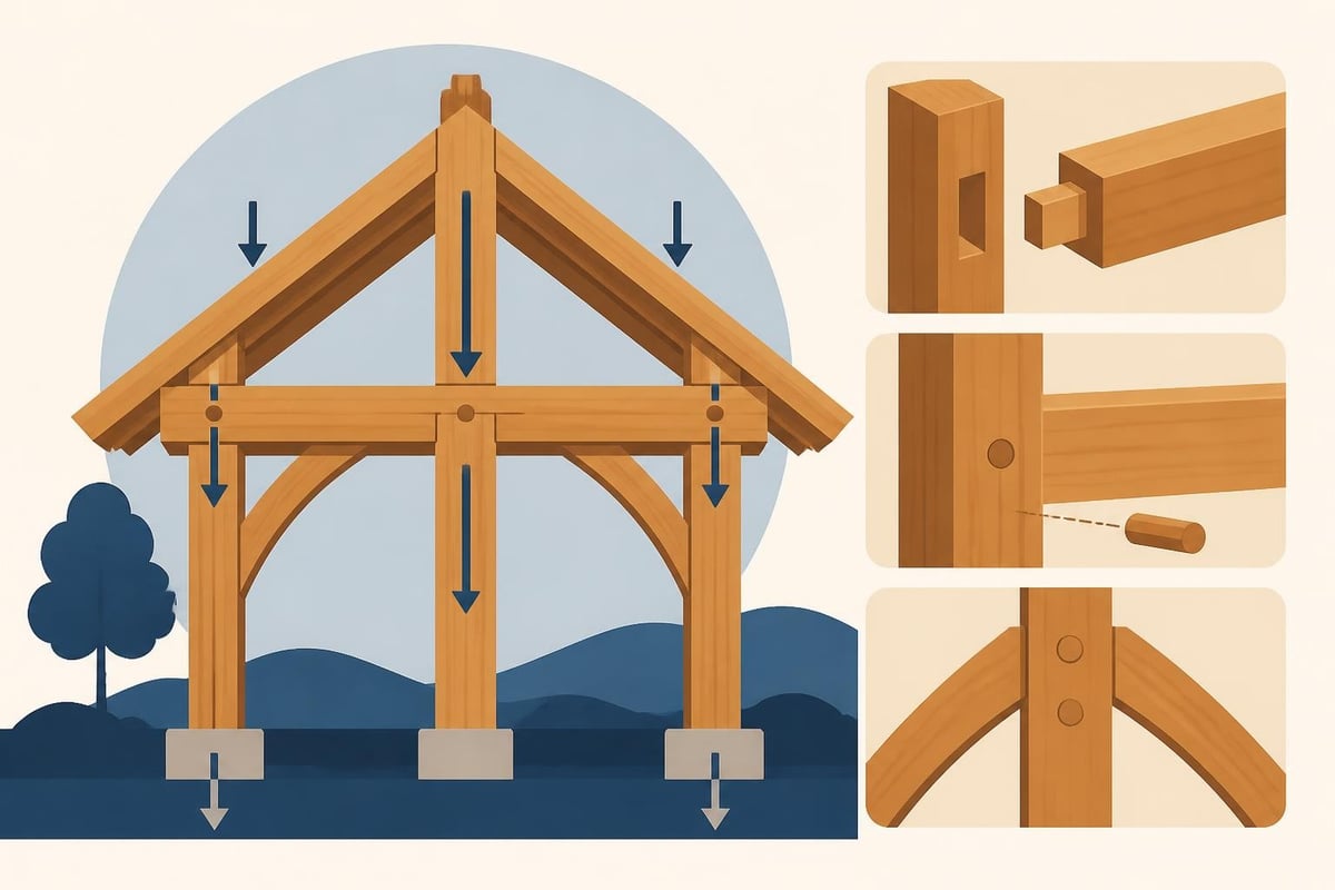 Traditional timber frame construction methods