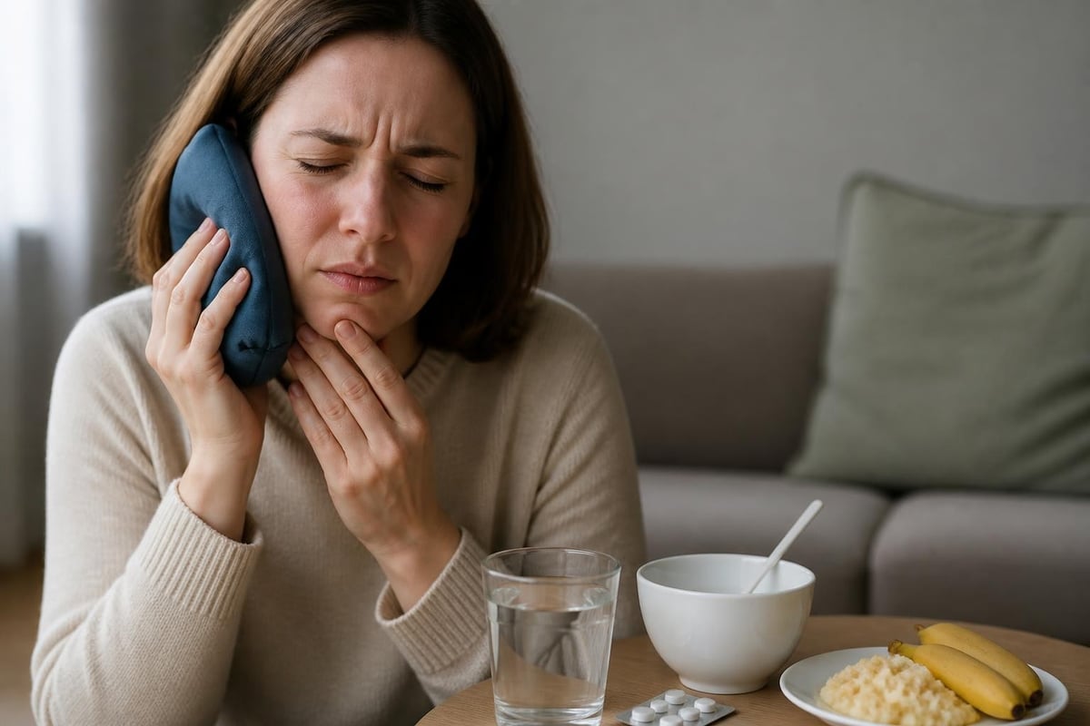 Home care for toothache