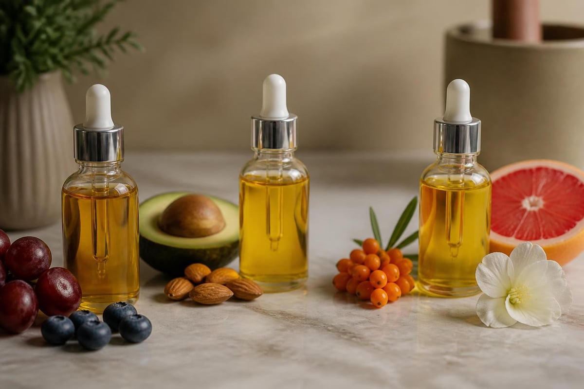 Active ingredients in facial oils