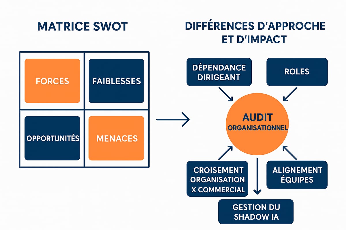 Audit organisationnel VS SWOT : la vraie différence pour le dirigeant