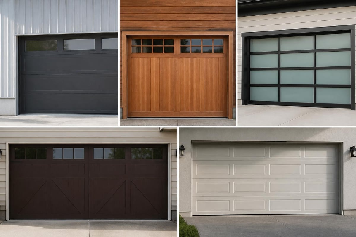 Garage door panel materials comparison