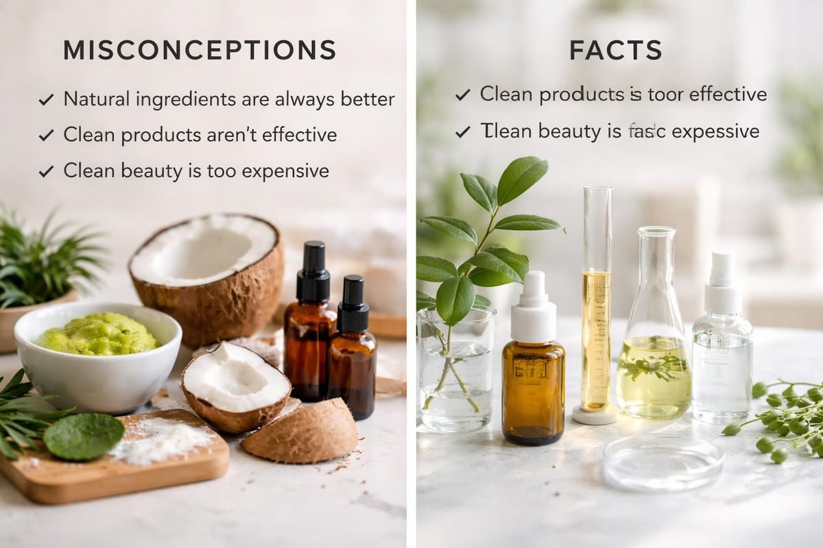 Clean beauty myths versus facts