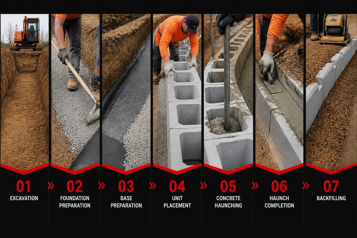 Keykerb installation sequence