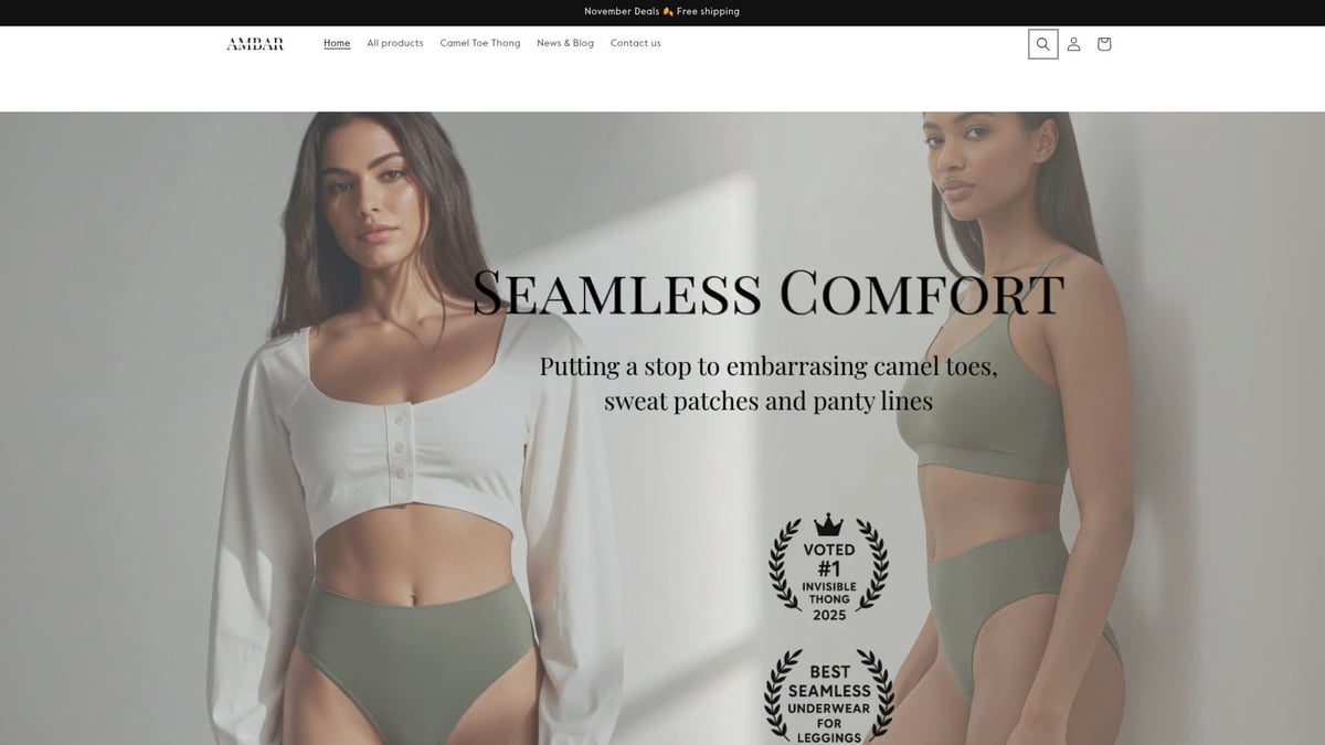 9 Essential Good Women Underwear Picks for 2025 - Ambar Wear Invisible Camel Toe Thong – High Rise