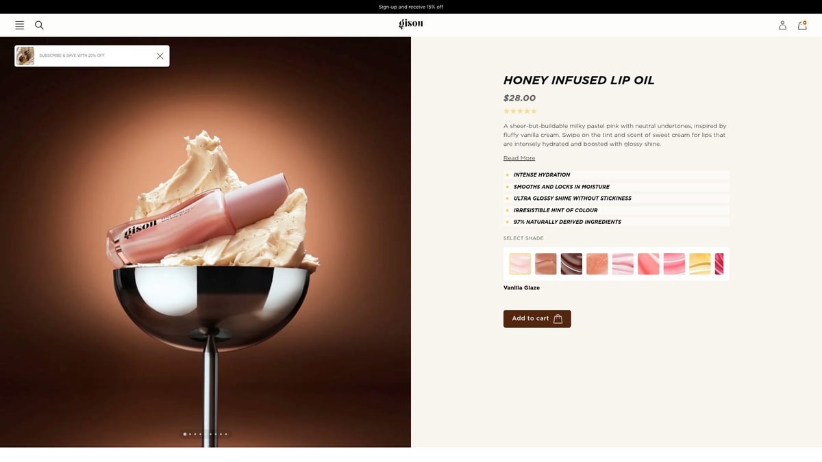 9 Must-Try Best Lip Oil Stain Picks for Radiant Lips 2026 - Gisou Honey Infused Lip Oil