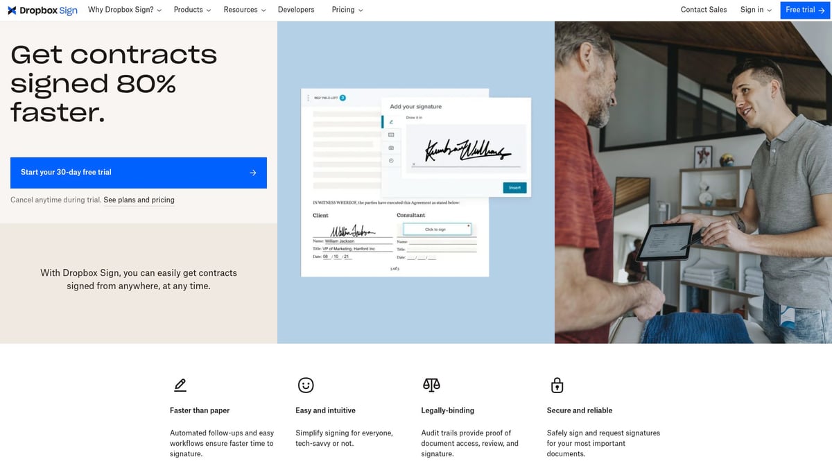 10 Inspiring SaaS Website Ideas to Elevate Your Brand in 2026 - Dropbox Sign
