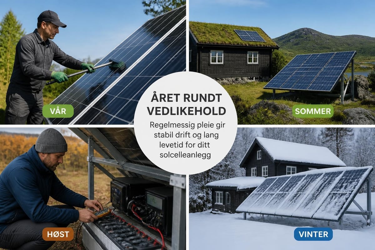 Off-grid system monitoring and maintenance