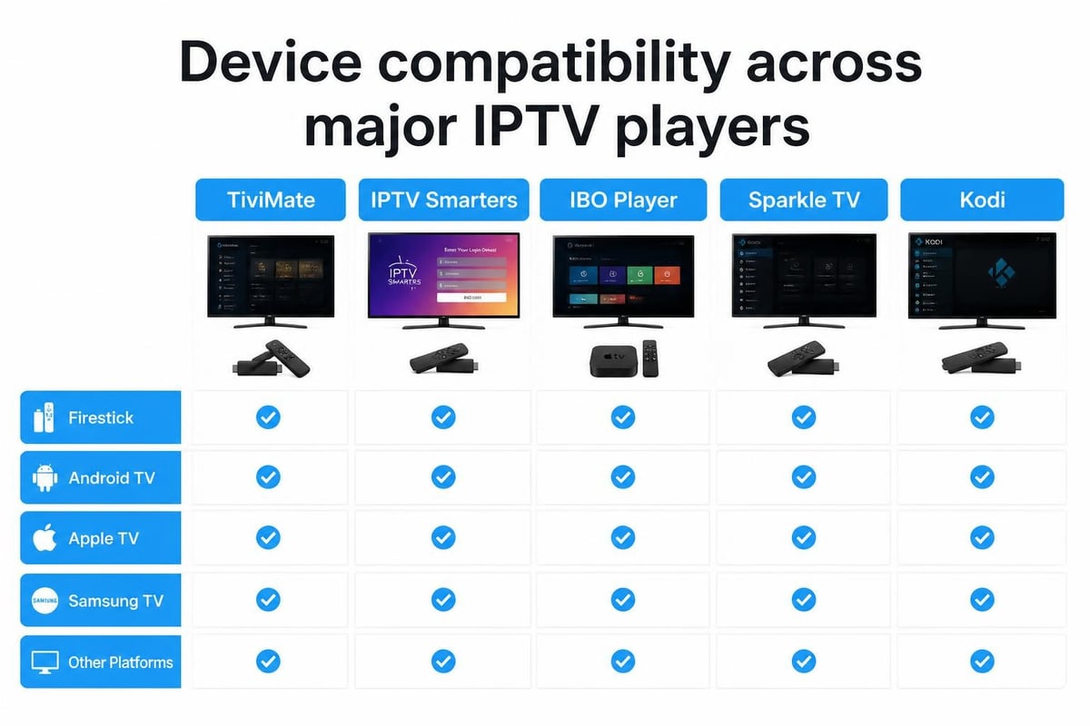 Player compatibility matrix