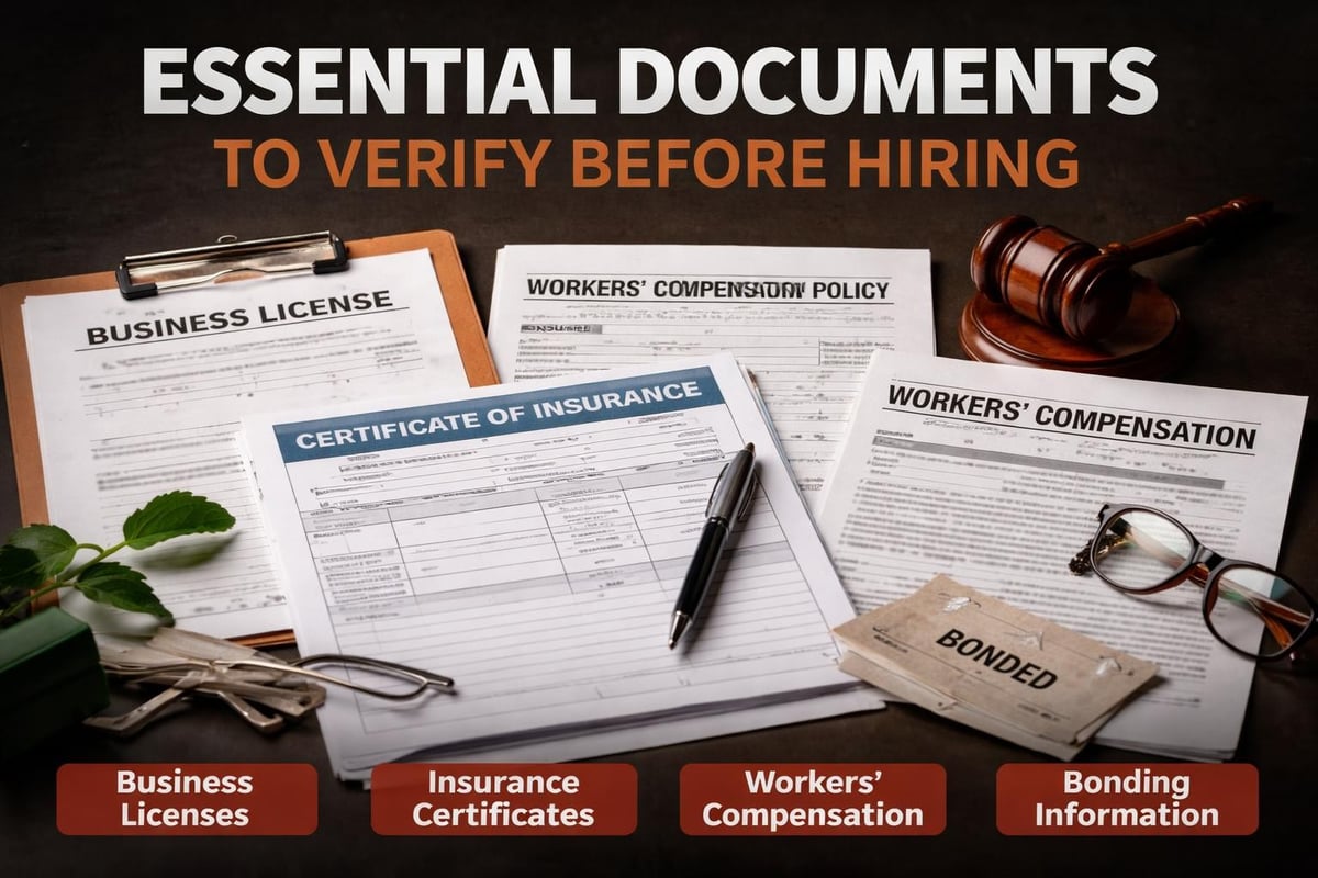 Contractor licensing verification checklist