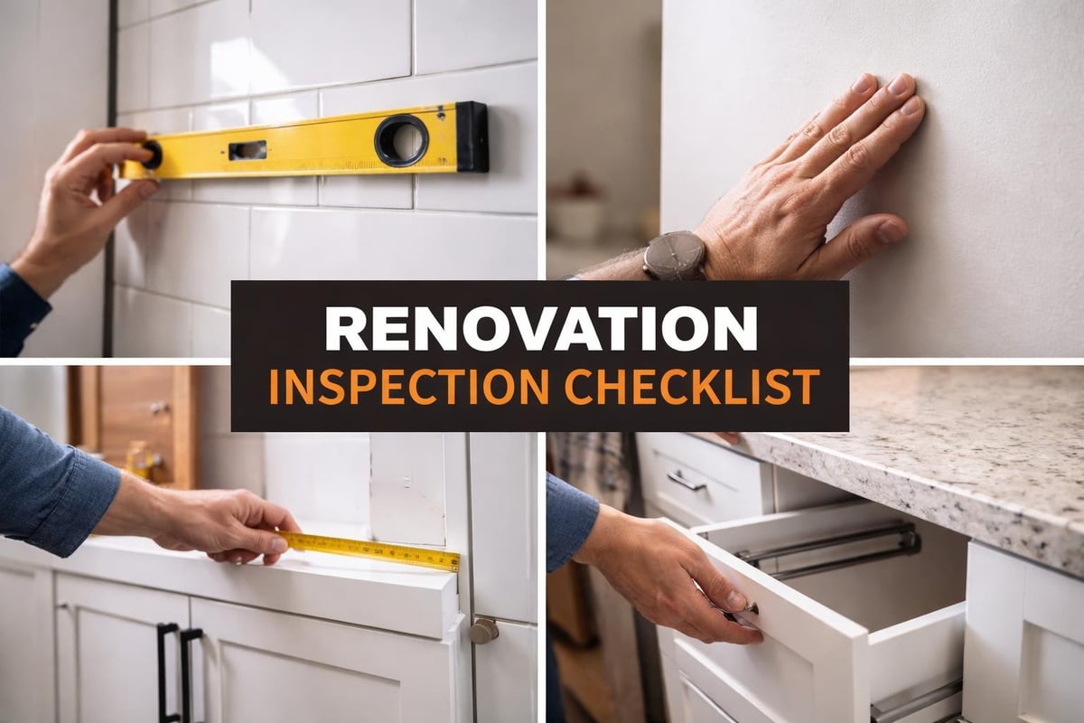 Renovation quality inspection points