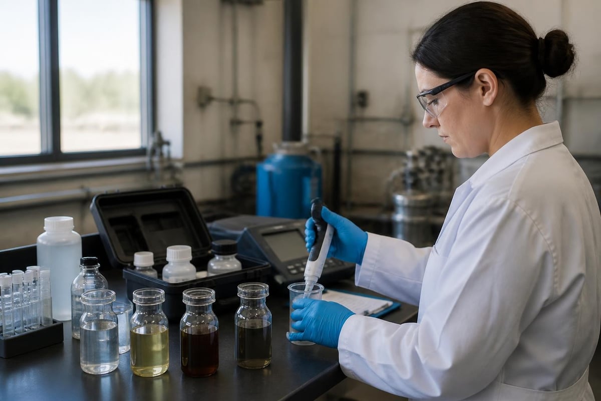 Water testing process