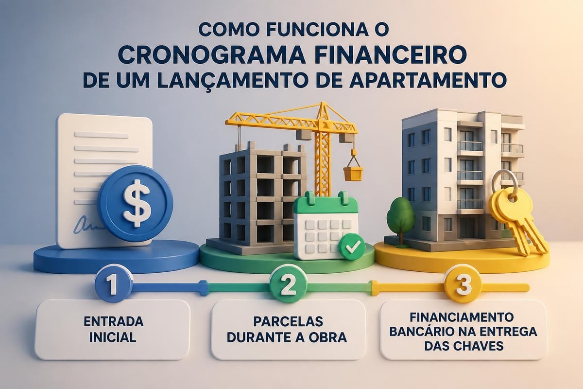 Etapas de pagamento em lançamentos