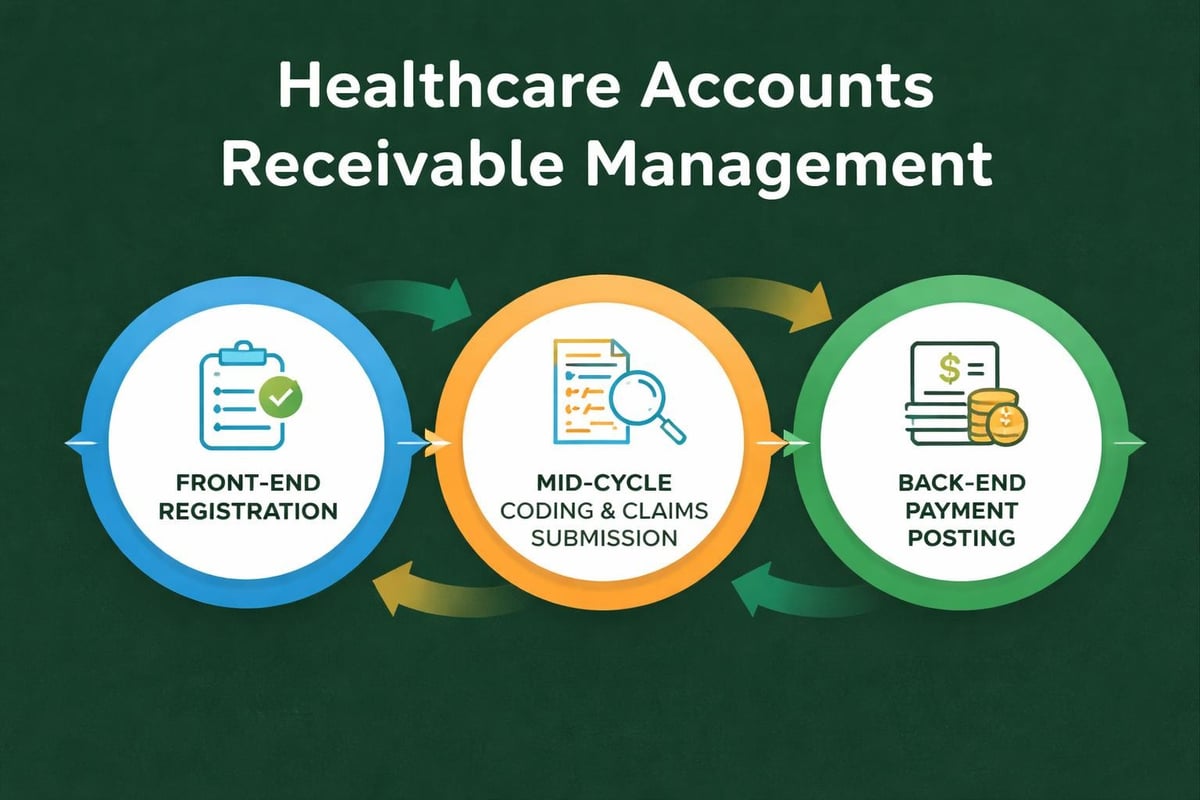 Healthcare accounts receivable cycle components