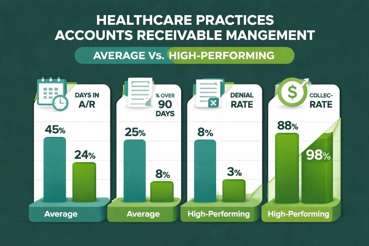 Healthcare accounts receivable performance metrics