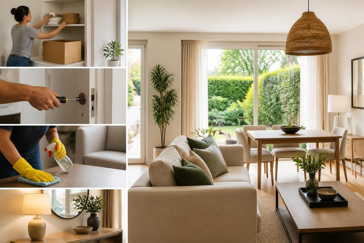 Préparation d'une maison pour la vente