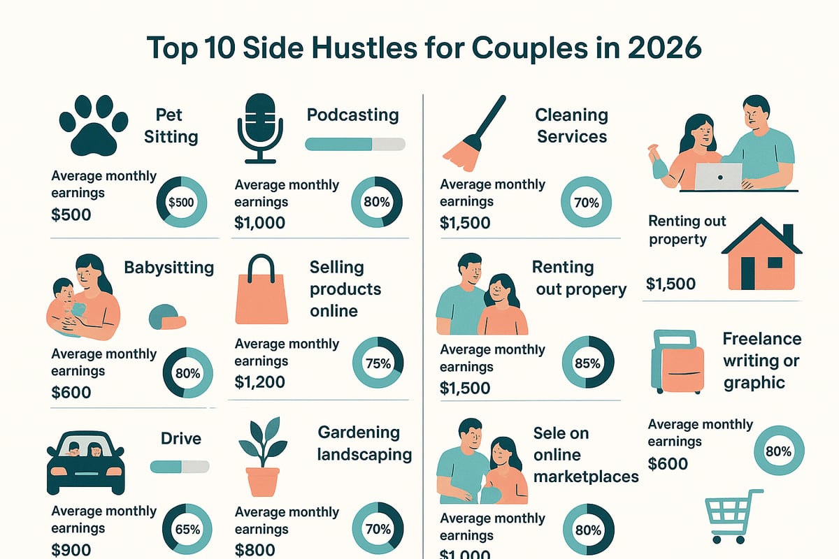 10 Side Hustles for Couples to Boost Income in 2026