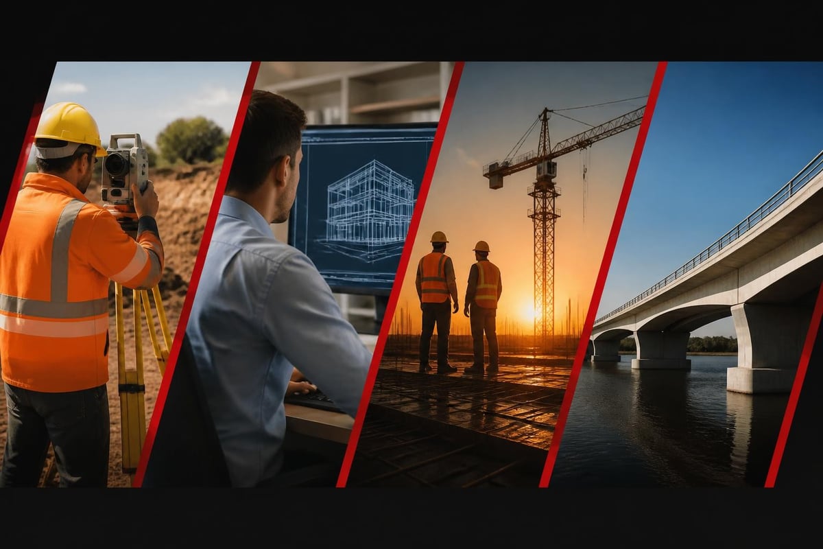 Civil engineering project phases
