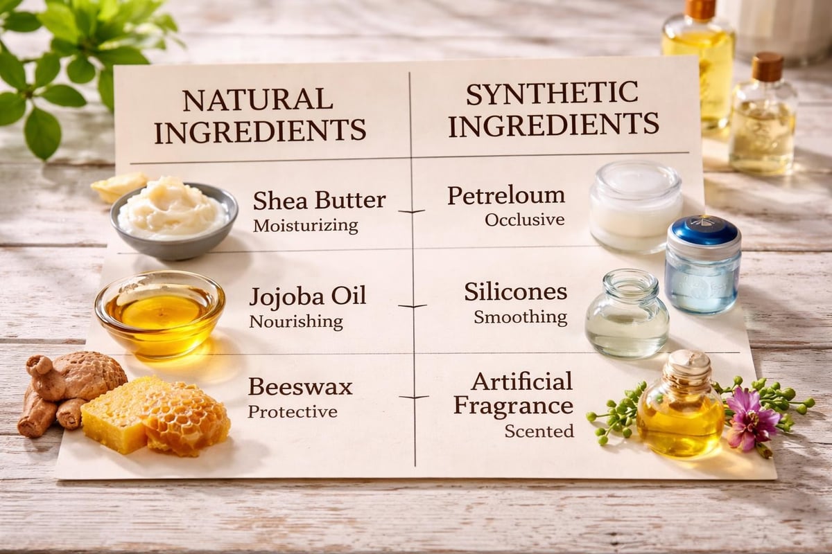 Natural vs synthetic beard balm ingredients