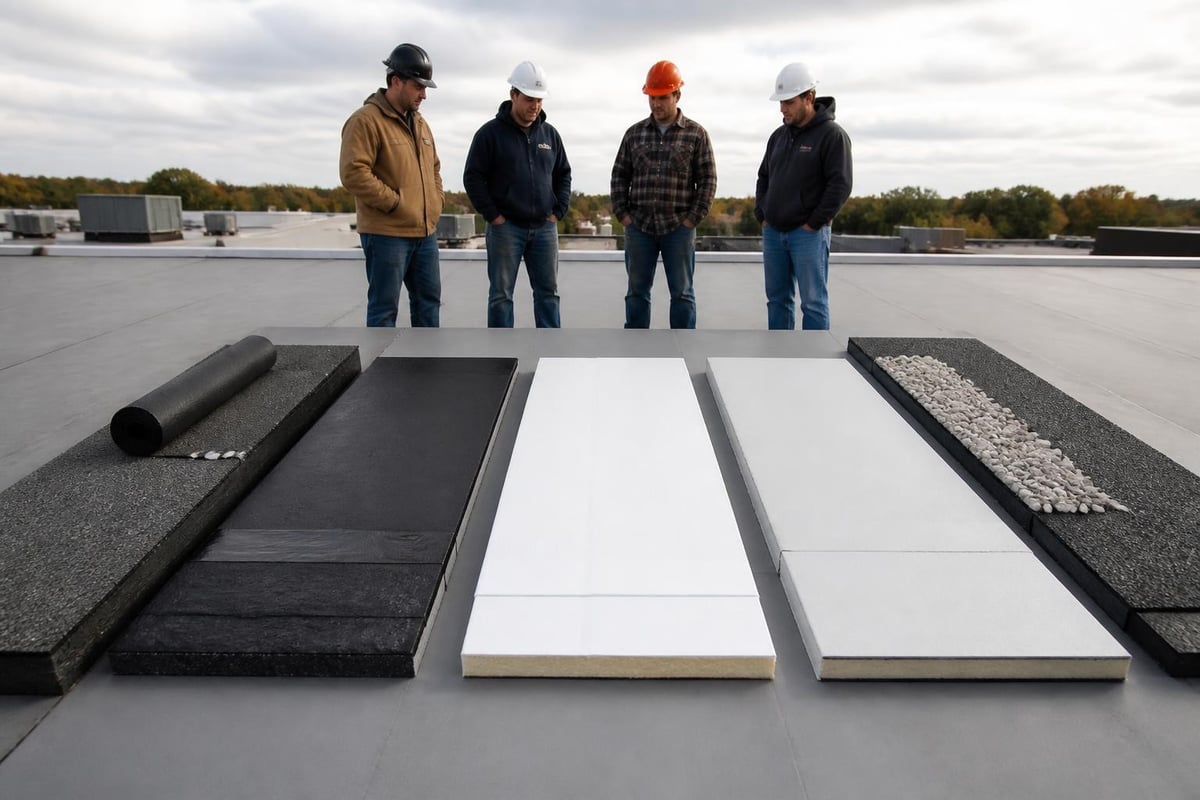 Flat roof material comparison